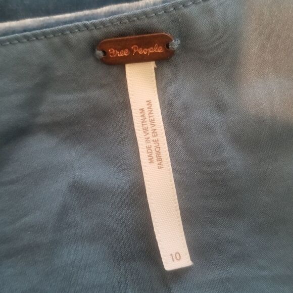 NWT FREE PEOPLE BEAUTIFUL VELOUR AND LACE SKIRT. SIZE 10. - Picture 15 of 15